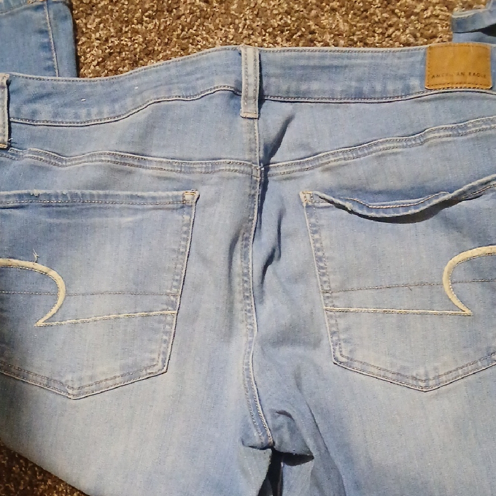 American Eagle Outfitters Blue Jeans Light Wash Denim